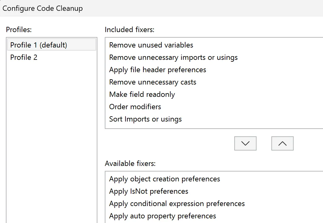 Developer using editor cleanup Developer using editor cleanup